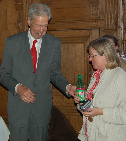 Agnes Kondering mit Henning Scherf